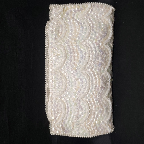 Vintage Made in Japan Sequined and Beaded Evening Bag/Clutch - Picture 1 of 10